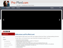 Tablet Screenshot of pro-pferd.com